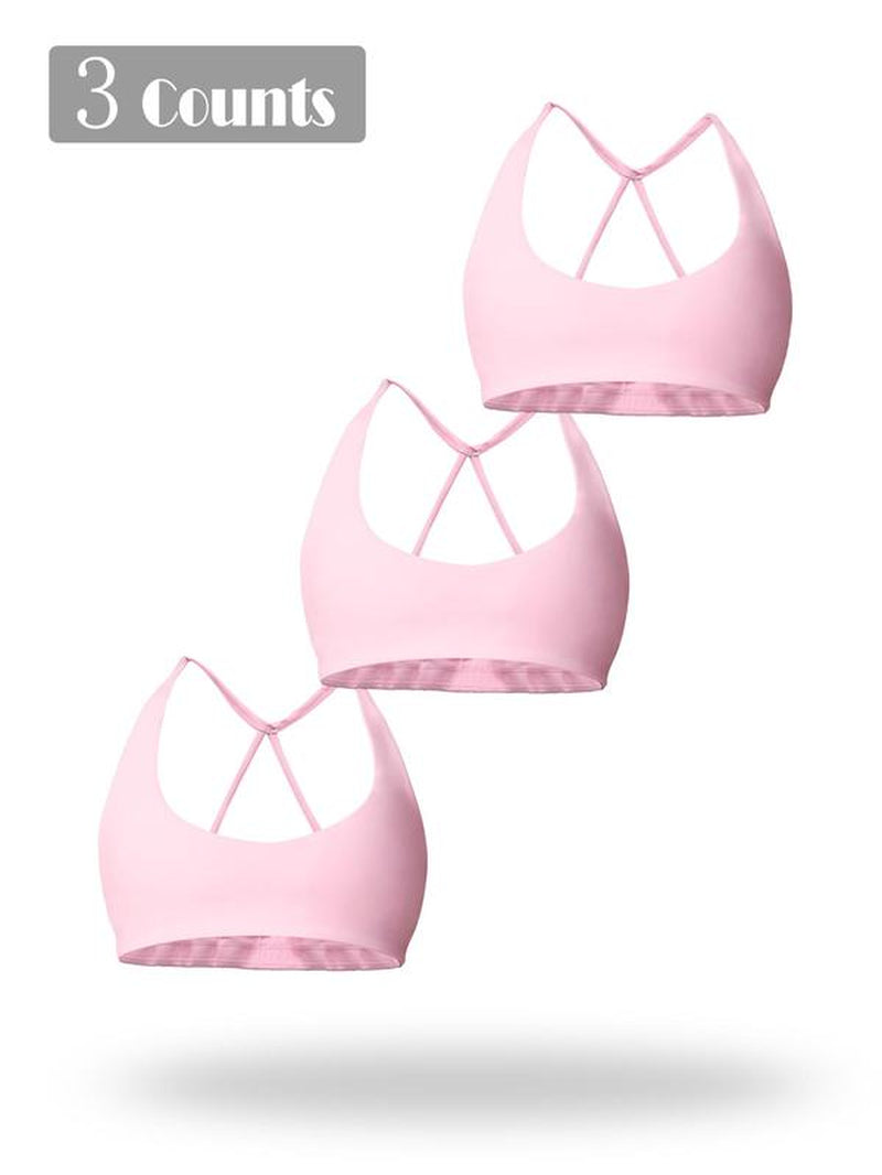 Women'S Solid Wireless Sports Bra