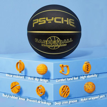 Elevate Your Game with the PSYCHE Original Classic Basketball - Perfect for All Courts! Available in All Official Sizes & Ideal for Gifting!