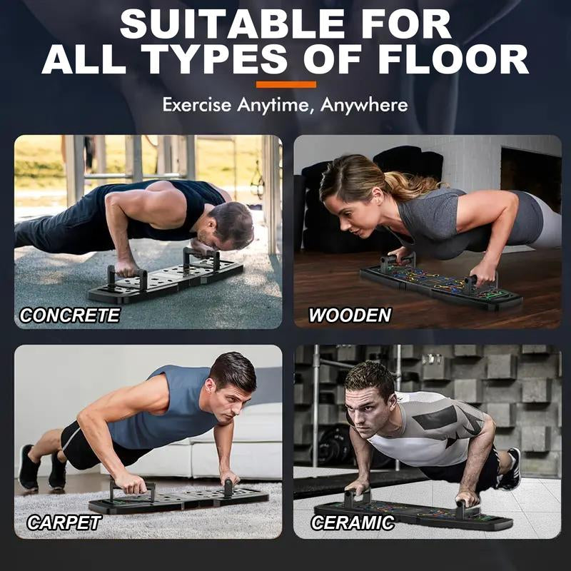 Revolutionize Your Workout with the Multifunctional Push Up Trainer Board - Build Chest Strength and Maximize Efficiency at Home or Gym!