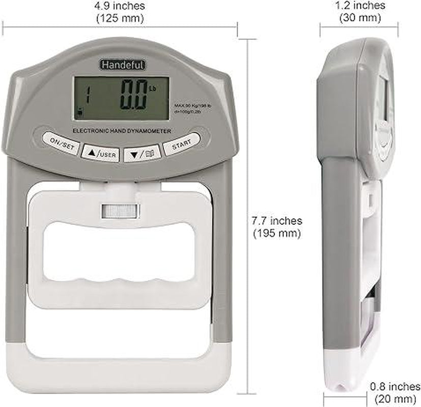 Unleash Your Grip Strength with the Handexer Hand Dynamometer – 198 Lbs/90 Kg Digital Tester for Sports, School, and Home!