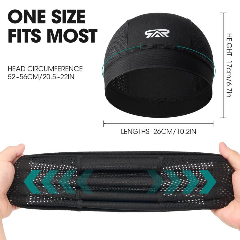Longlong 2 Pack Breathable Skull Cap 