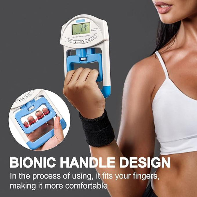 Unleash Your Grip Strength with the Handexer Hand Dynamometer – 198 Lbs/90 Kg Digital Tester for Sports, School, and Home!