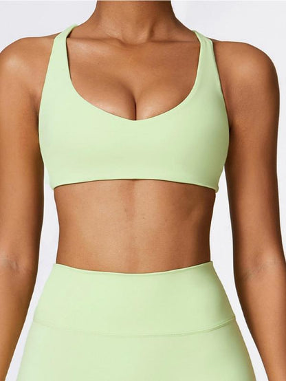 Women'S Solid Wireless Sports Bra