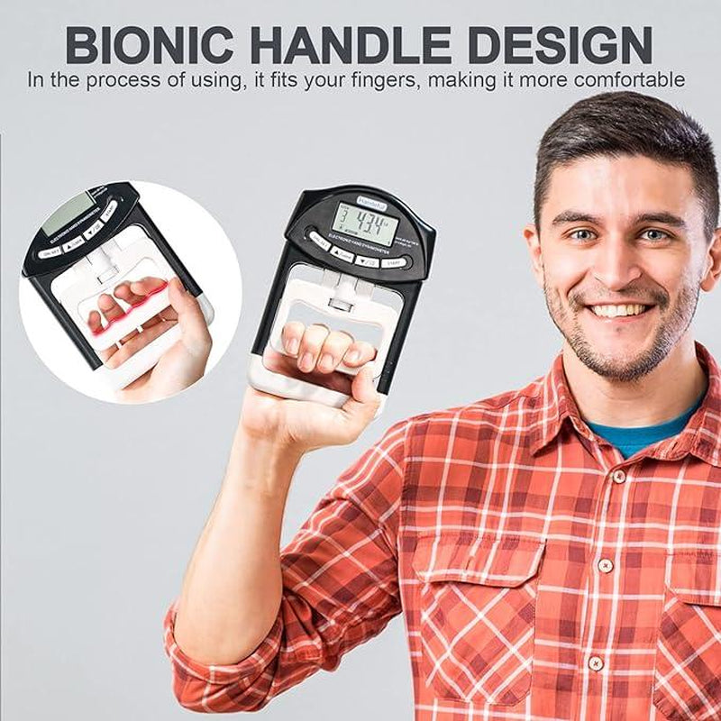 Unleash Your Grip Strength with the Handexer Hand Dynamometer – 198 Lbs/90 Kg Digital Tester for Sports, School, and Home!