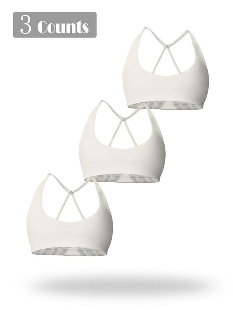 Women'S Solid Wireless Sports Bra