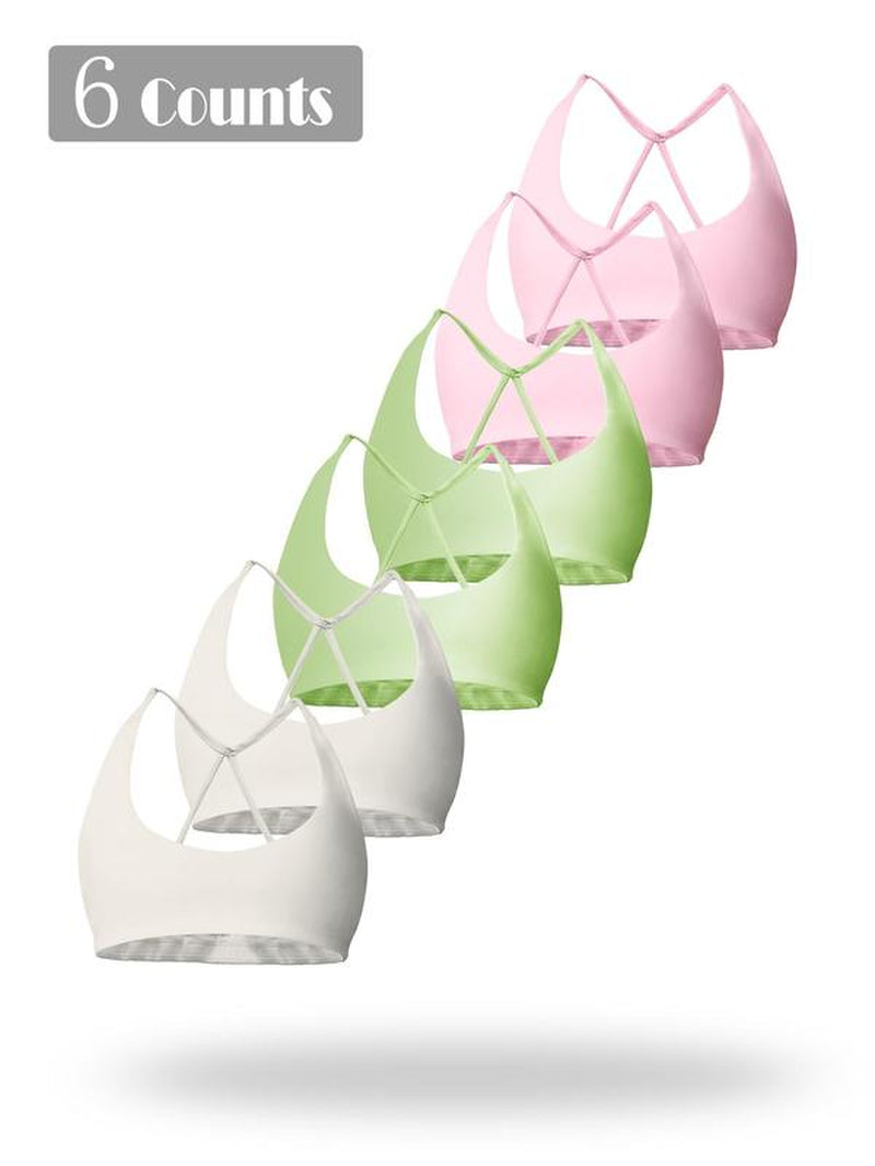 Women'S Solid Wireless Sports Bra