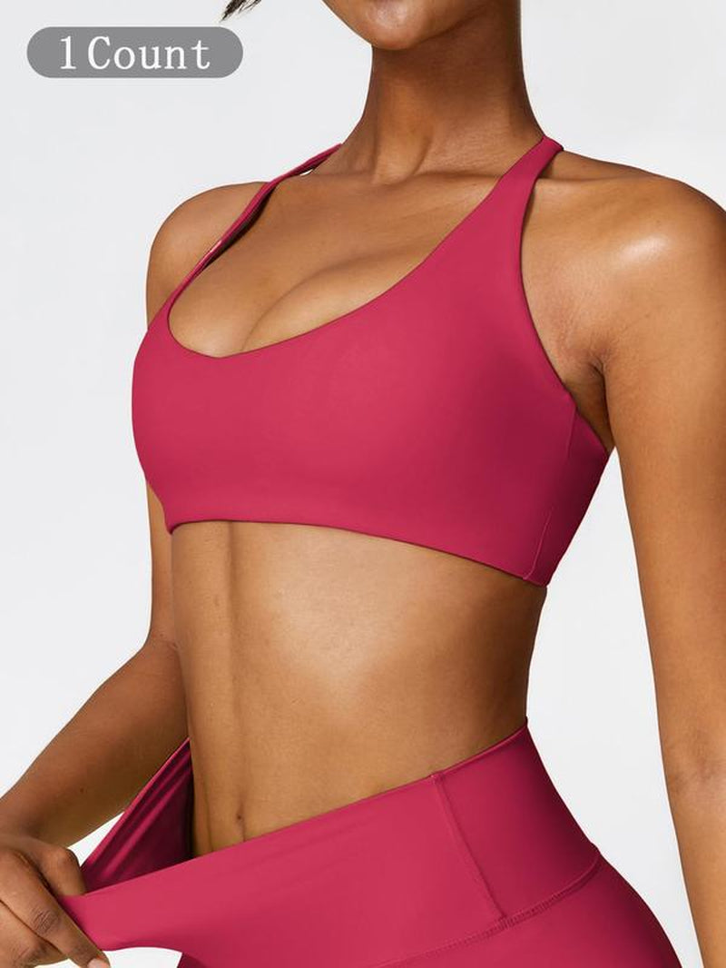 Women'S Solid Wireless Sports Bra